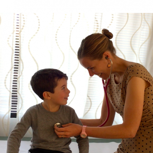 Dr. Sage with child