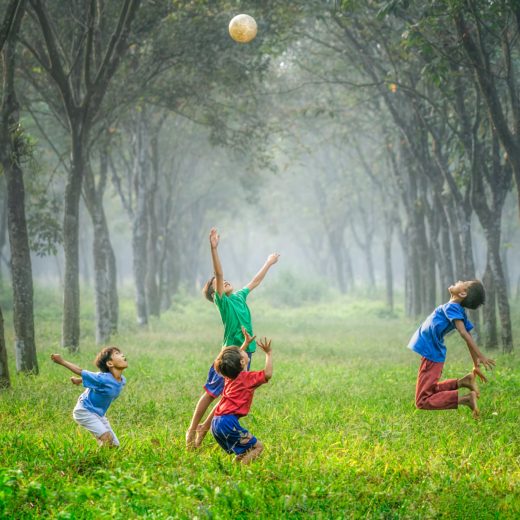 Children playing outside