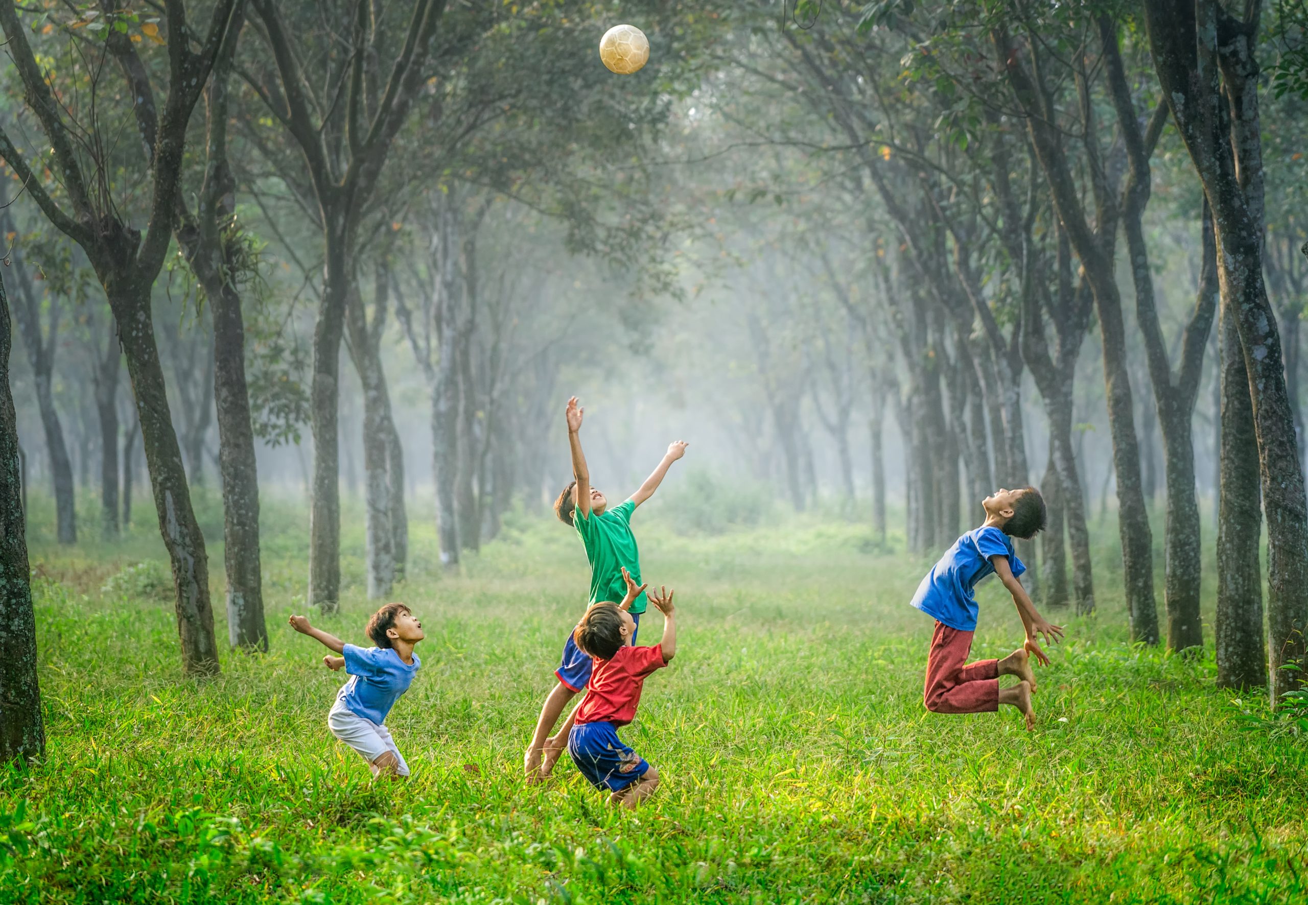 Children playing outside